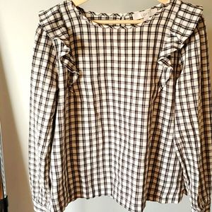 Loft plaid blouse